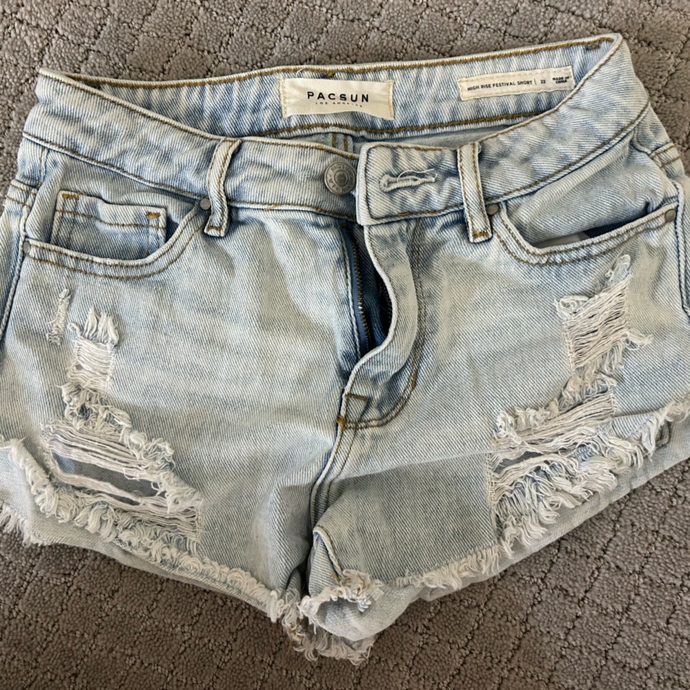 pacsun denim shorts